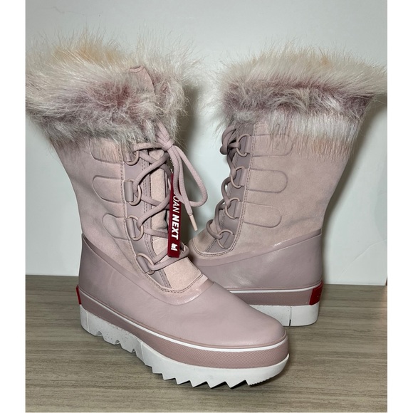 NEW Sorel Joan of Arctic Next Boots faux fur Pink Size 10 - Picture 2 of 13